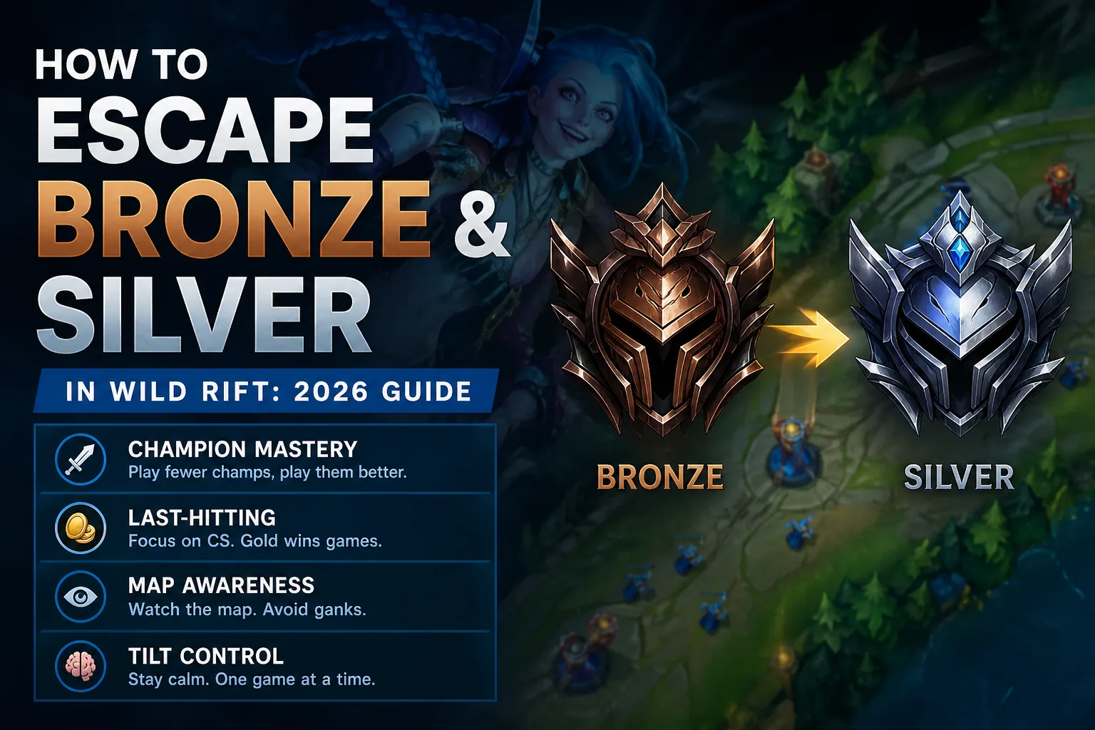 How to Escape Bronze and Silver in Wild Rift: 2026 Guide